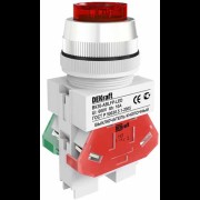 Выключатель ВK-30 Красный кнопочный ABLFP D=30мм LED 220В 25048DEK