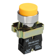 Кнопка управления LAY5-BL51 без подсветки желтая 1з IEK BBT71-BL-K05