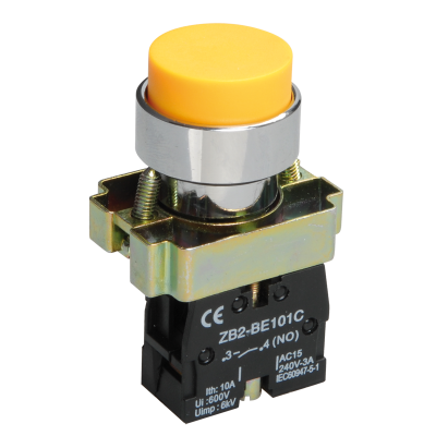 Кнопка управления LAY5-BL51 без подсветки желтая 1з IEK BBT71-BL-K05 Кнопка управления LAY5-BL51 без подсветки желтая 1з IEK BBT71-BL-K05