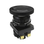 Выключатель кнопочный КЕ 201/2 1з+1р с фиксацией черный te00006733