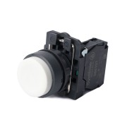 SE Кнопка SB5 в сборе модульная 22мм выступающая белая с возвратом пластик 1НО SB5AL11