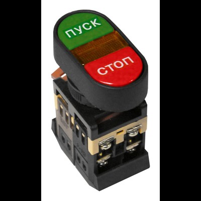 Кнопочный выключатель APBB-22N сдвоенная кнопка "Пуск-Стоп" с подсветкой te00141644 Кнопочный выключатель APBB-22N сдвоенная кнопка "Пуск-Стоп" с подсветкой te00141644