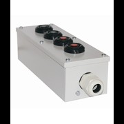 ПКУ-15-21.141-54У2 (2xКЕ081/2(1з+1р) черная + 2xКЕ081/2(1з+1р) красная + PG-21), пост управления (Э ET008530