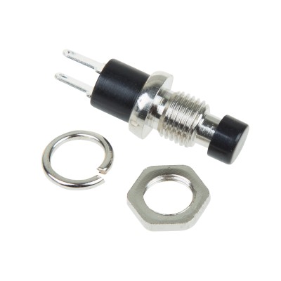 Выключатель -кнопка металл 220V 2А 2с ON -OFF O7.2 черная Micro RWD-301, PBS-10B 36-3311 Выключатель -кнопка металл 220V 2А 2с ON -OFF O7.2 черная Micro RWD-301, PBS-10B 36-3311