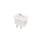 Выключатель клавишный 250V 3А 2с ON-OFF белый Micro RWB-101 36-2012
