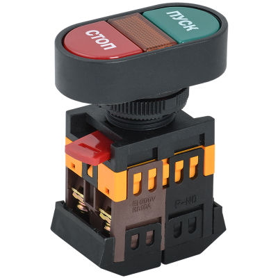 Кнопка APВВ-22N "Пуск-Стоп" d22мм неон/240В 1з+1р IEK BBD11-APBB-K51 Кнопка APВВ-22N "Пуск-Стоп" d22мм неон/240В 1з+1р IEK BBD11-APBB-K51