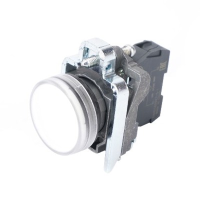 Сигнальная лампа в сборе модульная 22 мм белая 230-240В АС SB4BVM1 Сигнальная лампа в сборе модульная 22 мм белая 230-240В АС SB4BVM1