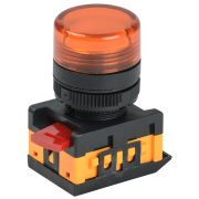 Лампа AL-22TE сигнальная d22мм желтый неон/240В цилиндр IEK BLS30-ALTE-K05