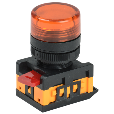 Лампа AL-22TE сигнальная d22мм желтый неон/240В цилиндр IEK BLS30-ALTE-K05 Лампа AL-22TE сигнальная d22мм желтый неон/240В цилиндр IEK BLS30-ALTE-K05