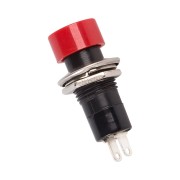 Выключатель -кнопка 250V 1А 2с ON-OFF красная PBS-16А 36-3060