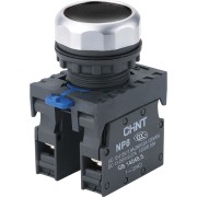 Кнопка управления NP8-11BN/2 без подсветки, чёрная 1НО+1НЗ IP65 (R)(CHINT) 667112