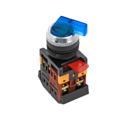 Переключатель ANLC-22 3P синий с подсветкой 380В NO+NC EKF PROxima psw-anlc-3p-b-380