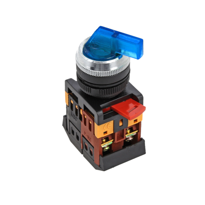 Переключатель ANLC-22 3P синий с подсветкой 380В NO+NC EKF PROxima psw-anlc-3p-b-380 Переключатель ANLC-22 3P синий с подсветкой 380В NO+NC EKF PROxima psw-anlc-3p-b-380