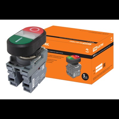 Кнопка двойная MPD2-11С зеленая/красная LED в сборе d22мм/220В I/O линза прозрачная SQ0747-0049 Кнопка двойная MPD2-11С зеленая/красная LED в сборе d22мм/220В I/O линза прозрачная SQ0747-0049