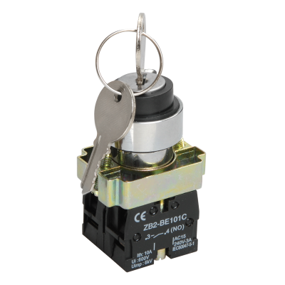 Переключатель LAY5-BG45 на 2 полож. с ключом без фиксации IEK BSW80-BG-2-K02 Переключатель LAY5-BG45 на 2 полож. с ключом без фиксации IEK BSW80-BG-2-K02