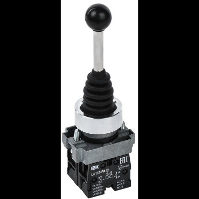 Джойстик LA167-PA12 2 полож. 2з с фиксацией черный IEK BBJ20-PA12-5-21-2-K02 Джойстик LA167-PA12 2 полож. 2з с фиксацией черный IEK BBJ20-PA12-5-21-2-K02