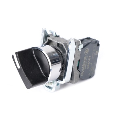 Переключатель SB4 в сборе модульный 22мм 2 позиции с фиксацией 1НО SB4BD21 Переключатель SB4 в сборе модульный 22мм 2 позиции с фиксацией 1НО SB4BD21