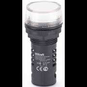 Лампа комм. ADDS 22 мм LED бел. 220В AC/DC ЛK-22 25121DEK