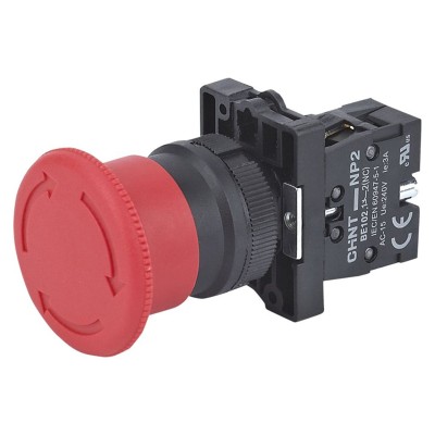 CHINT Кнопка управления "Грибок" ?40мм фиксацией NP2-ES542 без подсветки красная 1НЗ, IP40 (R) 574120 CHINT Кнопка управления "Грибок" ?40мм фиксацией NP2-ES542 без подсветки красная 1НЗ, IP40 (R) 574120