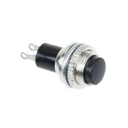 Выключатель -кнопка металл 220V 2А 2с ON -OFF O10.2 черная Mini RWD-213 36-3330