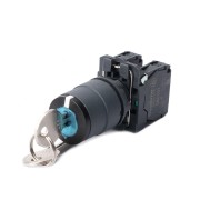 SE Переключатель SB5 в сборе модульный 22мм 3позиции с фиксацией ключ центр 2НО SB5AG33