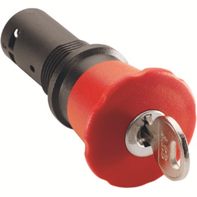 Кнопка CE4K1-10R-11 аварийного останова с фиксацией 1НО1НЗ отпускание ключом 40мм 1SFA619552R1071 Кнопка CE4K1-10R-11 аварийного останова с фиксацией 1НО1НЗ отпускание ключом 40мм 1SFA619552R1071