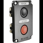 ПКЕ 112-2 У3, 10А, 660В, 2 элемента, чёрный и красный цилиндр, в нишу, IP40, пост управления (ЭТ) ET519052