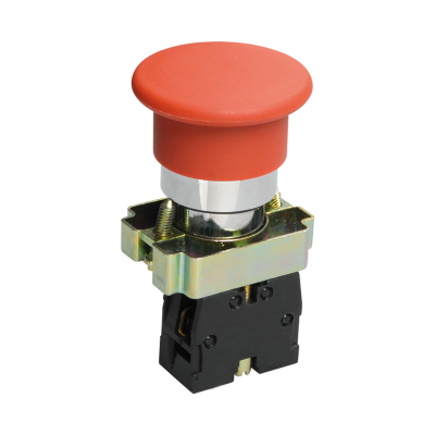 LAY5-ВС42, красный, 1НЗ, гриб без фиксации, хром, без подсветки, d22мм, выключатель кнопочный (ЭТ) ET012089 LAY5-ВС42, красный, 1НЗ, гриб без фиксации, хром, без подсветки, d22мм, выключатель кнопочный (ЭТ) ET012089