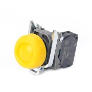 Кнопка SB4 в сборе модульная 22мм выступающая желтая с возвратом металл 1НО SB4BP51