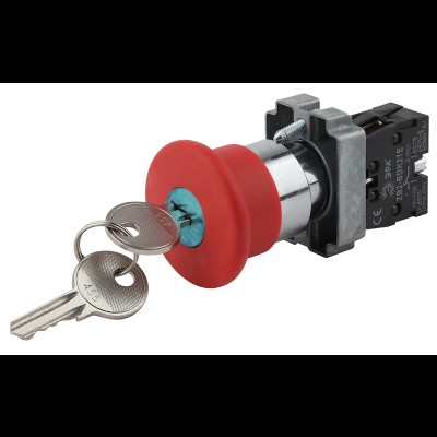 ЭРА Кнопка LAY5-BS142 "Грибок"с ключом крас. d22мм 240В 1р (20/200/3200) Б0045637 ЭРА Кнопка LAY5-BS142 "Грибок"с ключом крас. d22мм 240В 1р (20/200/3200) Б0045637