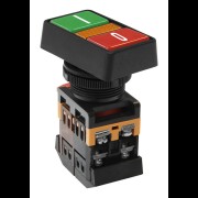 Кнопочный выключатель PPBB-30N сдвоенная " I-O " с подсветкой te00141646