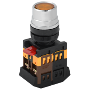 Кнопка ABLF-22 желтый d22мм неон/240В 1з+1р IEK BBT10-ABLF-K05