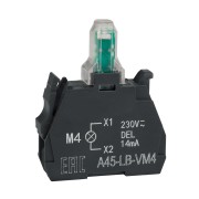 Световой блок OptiSignal D22 A45-LB-VM4 желтый 230-240VAC ZBVM4 332209
