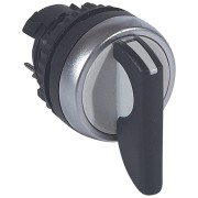 Переключатель 3полож. ручка с возвр. с двух сторон в "0" 45град. (1-0-2) 10-12-2час черн. Osmoz 023943