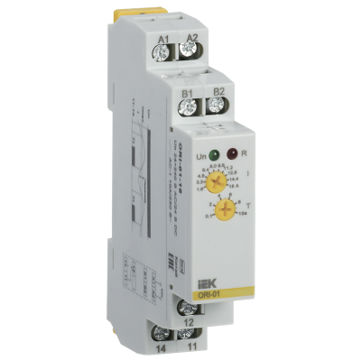 Реле тока ORI 1,6-16А 24-240В AC/24В DC IEK ORI-01-16 Реле тока ORI 1,6-16А 24-240В AC/24В DC IEK ORI-01-16