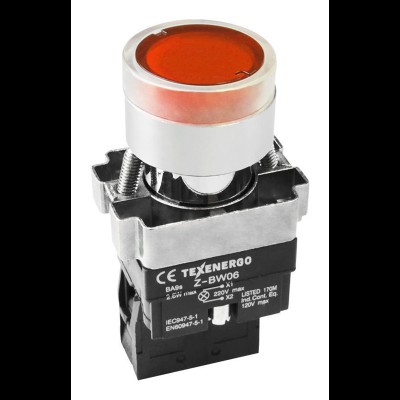 Кнопочный выключатель LAY5-BW3461 красный с подсветкой 1з te00306040 Кнопочный выключатель LAY5-BW3461 красный с подсветкой 1з te00306040