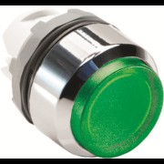 Кнопка MP3-21G зеленая выступающая (только корпус) с подсветкой без фиксации 1SFA611102R2102
