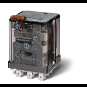 Реле силовое электромеханич. монтаж в розетку или наконечники Faston 187 (4.8х0.5мм) 3CO 16А AgCdO 60В DC RTI опции: кнопка тест + диод + LED 623390600070 623390600040