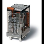 Реле миниатюрное универсальное электромеханич. монтаж в розетку 2CO 10А AgNi 110В AC RTI опции: кнопка тест + мех. индикатор 553281100040 553281100030