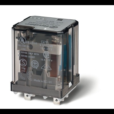 Реле силовое электромеханич. монтаж в розетку или наконечники Faston 187 (4.8х0.5мм) 2CO 16А AgCdO 230В AC RTI опции: кнопка тест + мех.индикатор + LED 623282300054 623282300050 Реле силовое электромеханич. монтаж в розетку или наконечники Faston 187 (4.8х0.5мм) 2CO 16А AgCdO 230В AC RTI опции: кнопка тест + мех.индикатор + LED 623282300054 623282300050