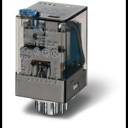 Реле универсальное электромеханич. монтаж в розетку 11-штырьковый разъем 3CO 10А AgNi токовая DC 5.0А RTI опции: кнопка тест + мех.индикатор PAS 601345020040