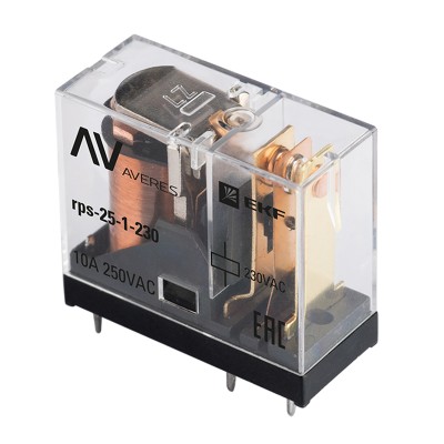 РП slim 25/1 10A 230В AC EKF AVERES rps-25-1-230 РП slim 25/1 10A 230В AC EKF AVERES rps-25-1-230