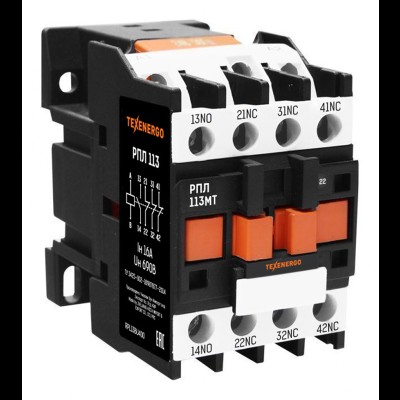 Реле промежуточное РПЛ 113МТ 0x4Б 16А 400В 1HO+3НЗ Texenergo te00444081 Реле промежуточное РПЛ 113МТ 0x4Б 16А 400В 1HO+3НЗ Texenergo te00444081