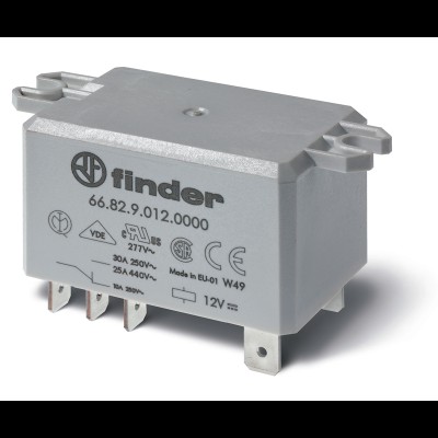 Реле силовое электромеханич. монтаж в наконечники Faston 250 (6.3х0.8мм) 2NO 30А AgCdO 230В AC RTII УХЛ4 монтаж. фланец 668282300300 668281200300PAS Реле силовое электромеханич. монтаж в наконечники Faston 250 (6.3х0.8мм) 2NO 30А AgCdO 230В AC RTII УХЛ4 монтаж. фланец 668282300300 668281200300PAS