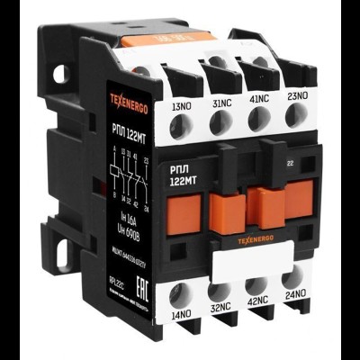 Реле промежуточное РПЛ 122МТ 0x4Б 16А 42В 2HO+2НЗ Texenergo te00305904 Реле промежуточное РПЛ 122МТ 0x4Б 16А 42В 2HO+2НЗ Texenergo te00305904