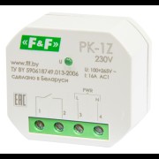 Реле электромагнитное (промежуточное) PK-1Z-230, 100 - 265 AC/DC 16А 1NO/NC IP20 EA06.001.047
