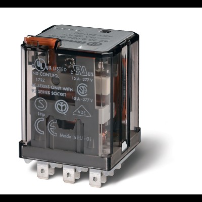 Реле силовое электромеханич. монтаж в розетку или наконечники Faston 187 (4.8х0.5мм) 3CO 16А AgCdO 6В DC RTI опции: нет 623390060000 623384000040 Реле силовое электромеханич. монтаж в розетку или наконечники Faston 187 (4.8х0.5мм) 3CO 16А AgCdO 6В DC RTI опции: нет 623390060000 623384000040