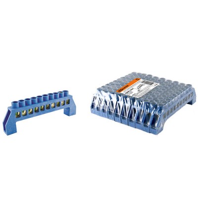 Шина "N" нулевая в изоляторе 8х12мм 10 групп TDM Шина "N" нулевая в изоляторе 8х12мм 10 групп TDM