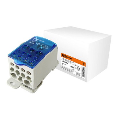 Распределительный блок на DIN-рейку РБ-250 1П 250А (1х120/2x35+5x16+4x10) TDM Распределительный блок на DIN-рейку РБ-250 1П 250А (1х120/2x35+5x16+4x10) TDM