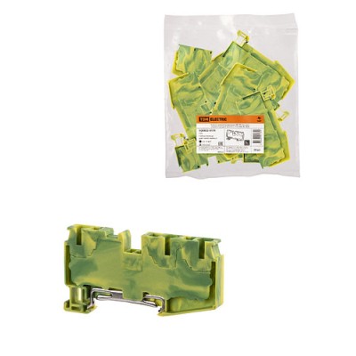 Зажим клеммный безвинтовой ЗКБ PEN быстрого зажима 3 вывода 6 мм2 (Ph-C PT 6-TWIN-PE) TDM Зажим клеммный безвинтовой ЗКБ PEN быстрого зажима 3 вывода 6 мм2 (Ph-C PT 6-TWIN-PE) TDM